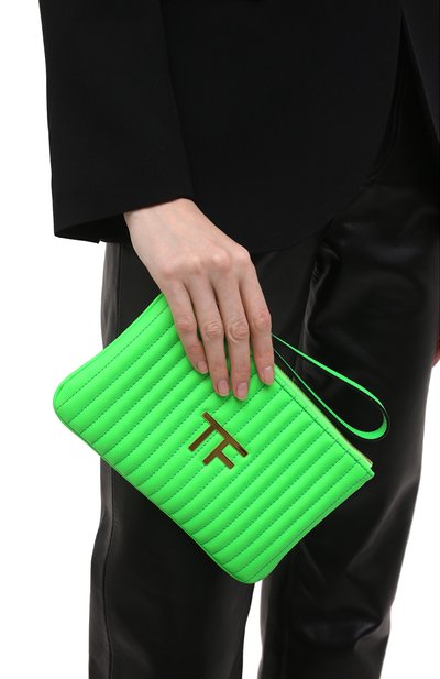 Клатч TOM FORD зеленого цвета по цене 120000 руб., арт. S0357T-ICL033, фото 2 Клатч TOM FORD, арт. S0357T-ICL033, фото 2