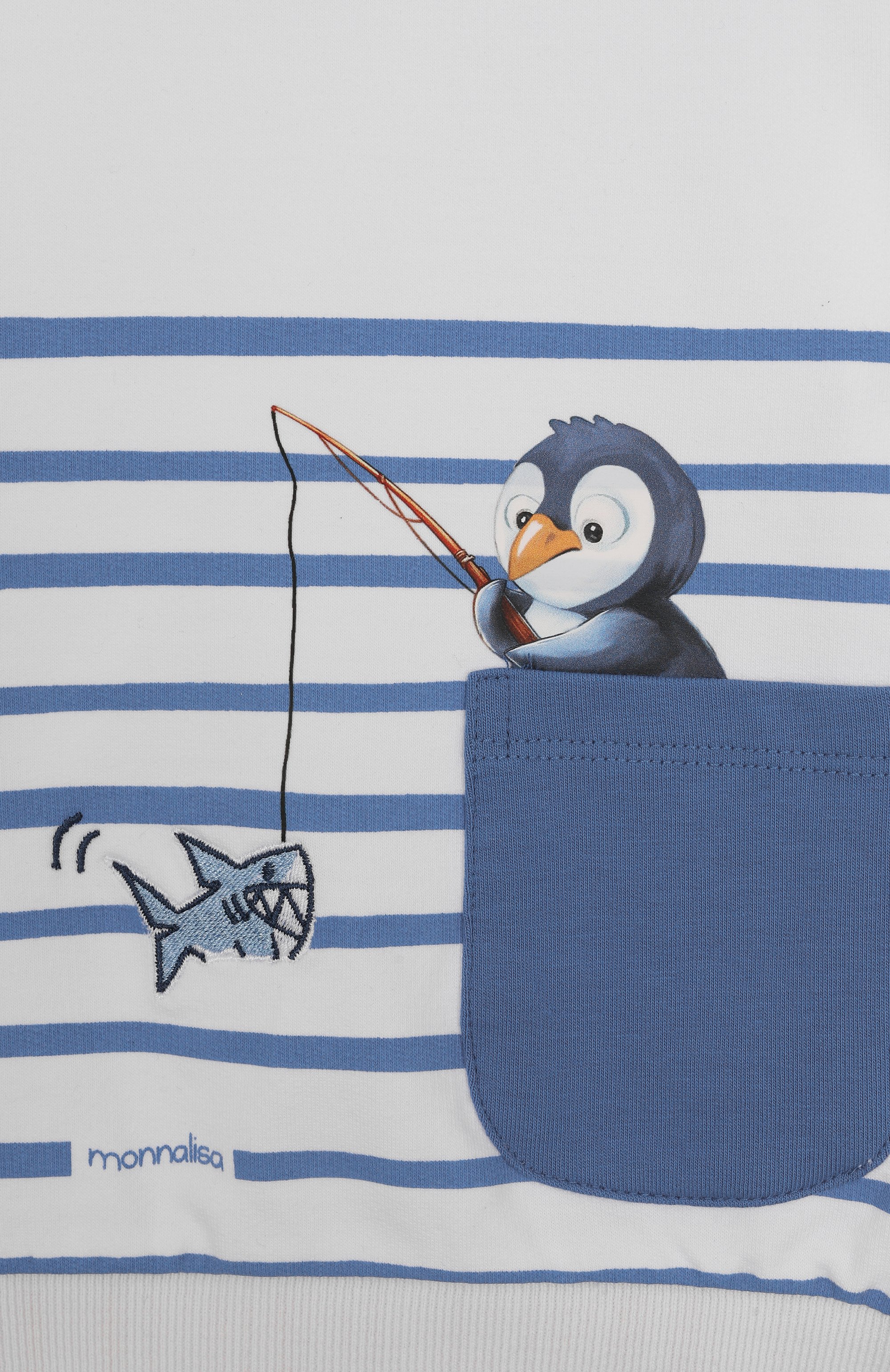 Хлопковый свитшот MONNALISA, арт. 28E605, фото 3