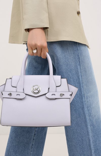 Сумка carmen small MICHAEL MICHAEL KORS сиреневого цвета по цене 54950 руб., арт. 30S0SNMS0L, фото 2 Сумка carmen small MICHAEL MICHAEL KORS, арт. 30S0SNMS0L, фото 2