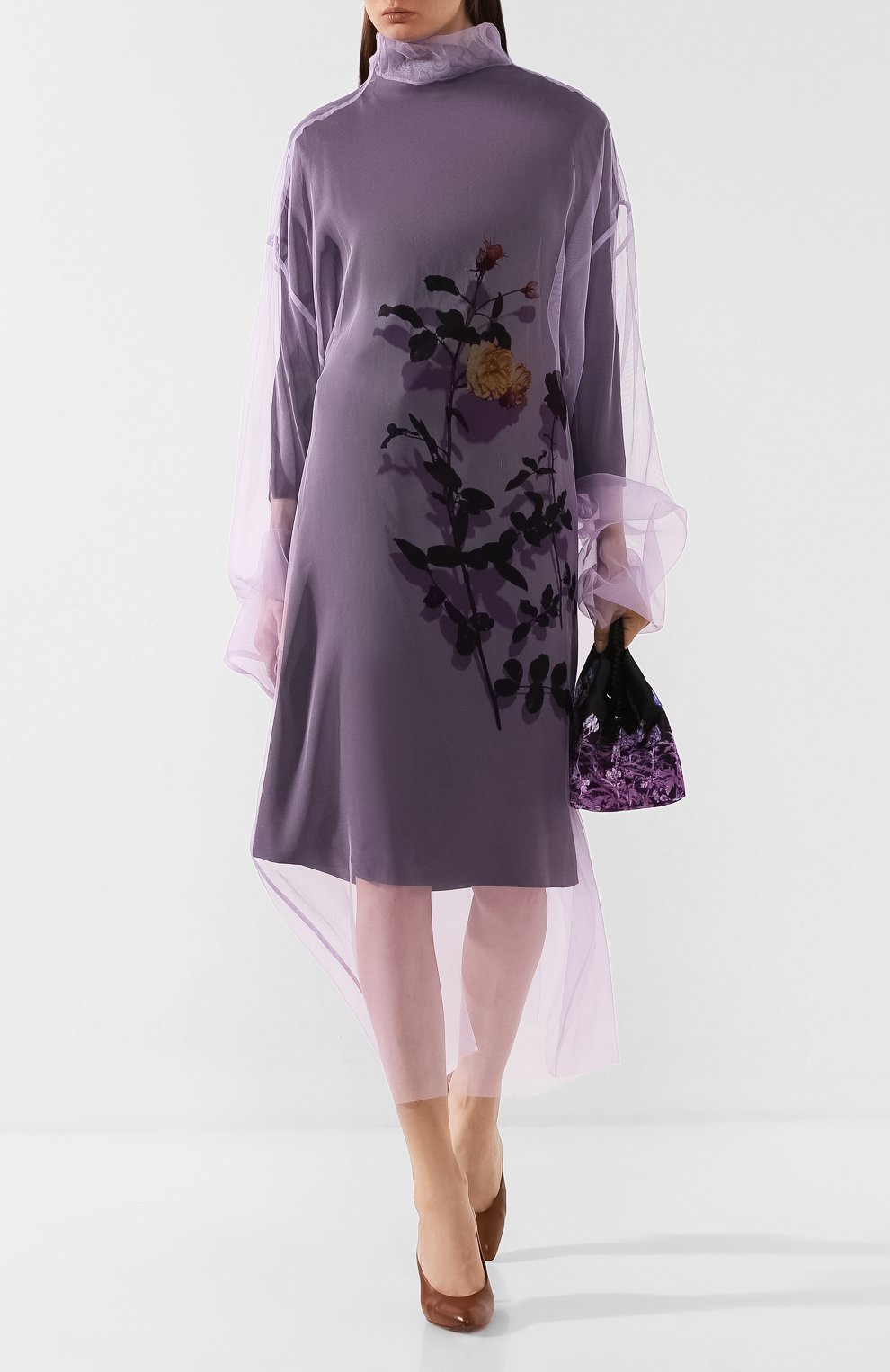 Шелковое платье-туника DRIES VAN NOTEN, арт. 192-11015-8132, фото 2