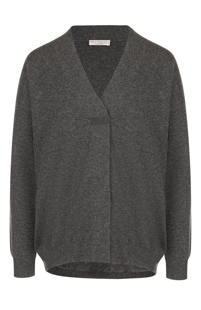 Женский однотонный кашемировый кардиган BRUNELLO CUCINELLI, арт. M12146206