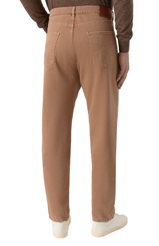 Джинсы Iconic Fit Brunello Cucinelli M262P01090 Бежевый  M262P01090 Фото 4