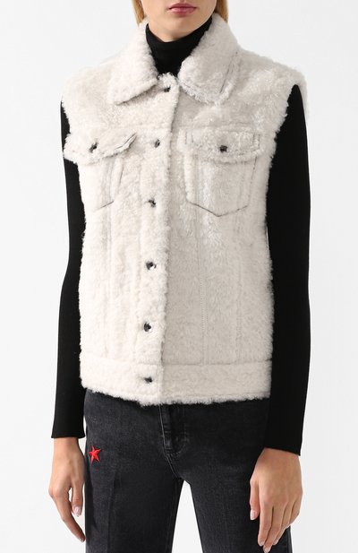 Меховой жилет из овчины BRUNELLO CUCINELLI, арт. MPBRG8078, фото 3