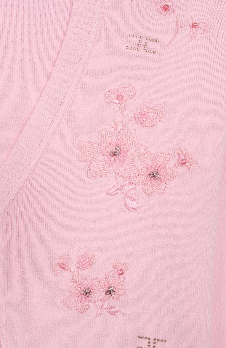 Детский кардиган из вискозы ELISABETTA FRANCHI LA MIA BAMBINA светло-розового цвета, арт. EFMA157C/FL060/10A-12A+ | Фото 3 (Рукава: Длинные; Материал внешний: Вискоза; Девочки Кросс-КТ: Кардиган-одежда; Автоматизация ТО: Проставлено; Автоматизация состава: Проставлено; Ростовка одежда: 10 - 11 лет | 140 - 146см, 12 лет | 152 см, 13 - 15 лет | 158 см)