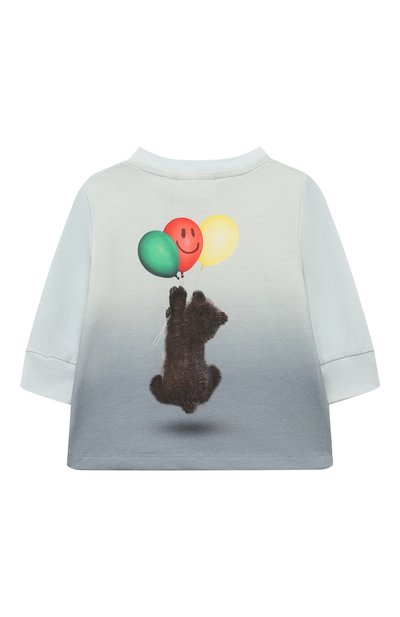 Хлопковый лонгслив eloy MOLO голубого цвета по цене 7120 руб., арт. 6W24A407, фото 2 Хлопковый лонгслив eloy MOLO, арт. 6W24A407, фото 2