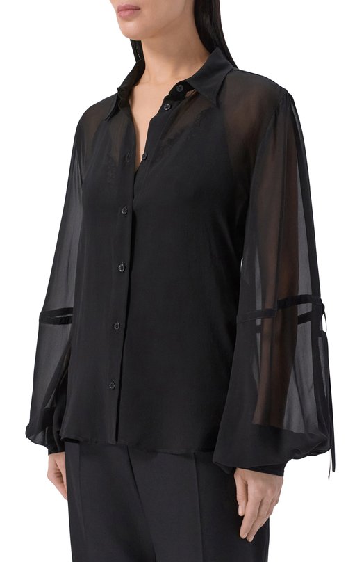 Шелковая блузка Nina Ricci 26PCT0005/SE1417 Чёрный  26PCT0005/SE1417 Фото 3