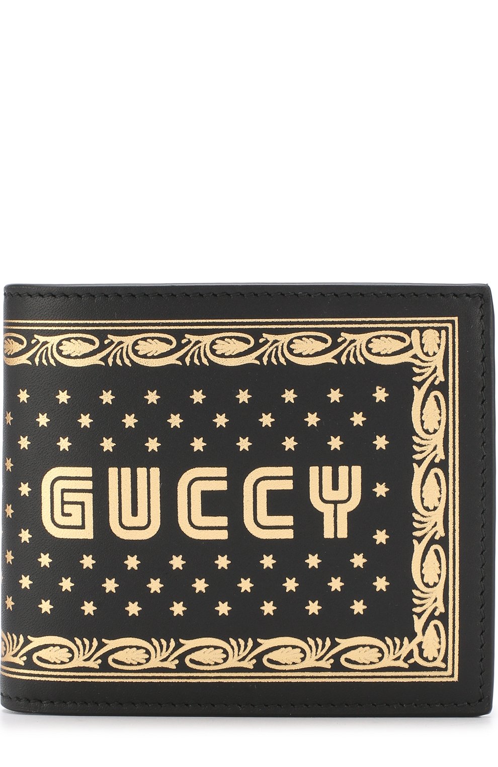 Кожаное портмоне с принтом GUCCI, арт. 510487/0GUSN, фото 1