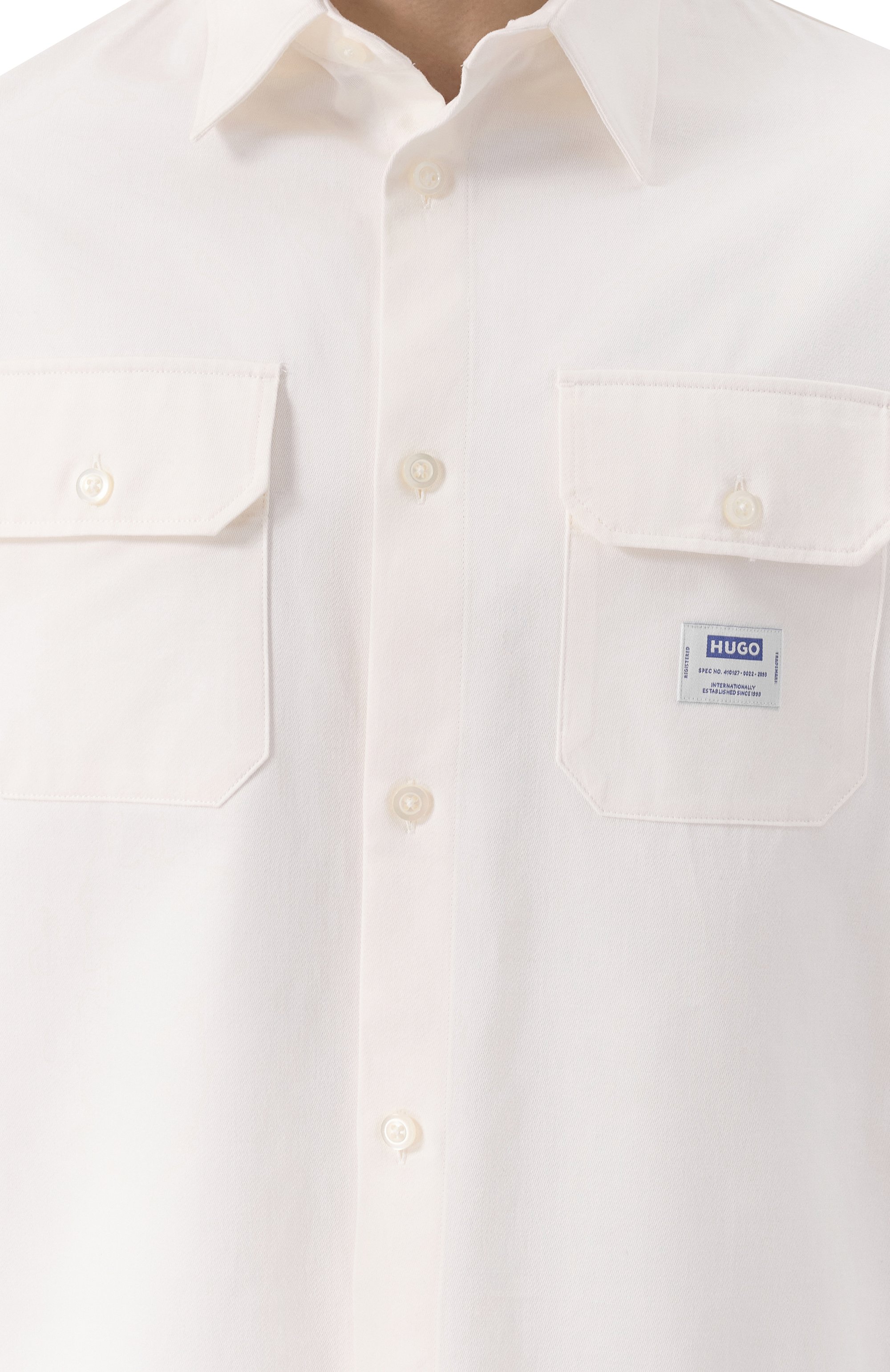 Хлопковая рубашка HUGO BLUE, арт. 50517871, фото 5