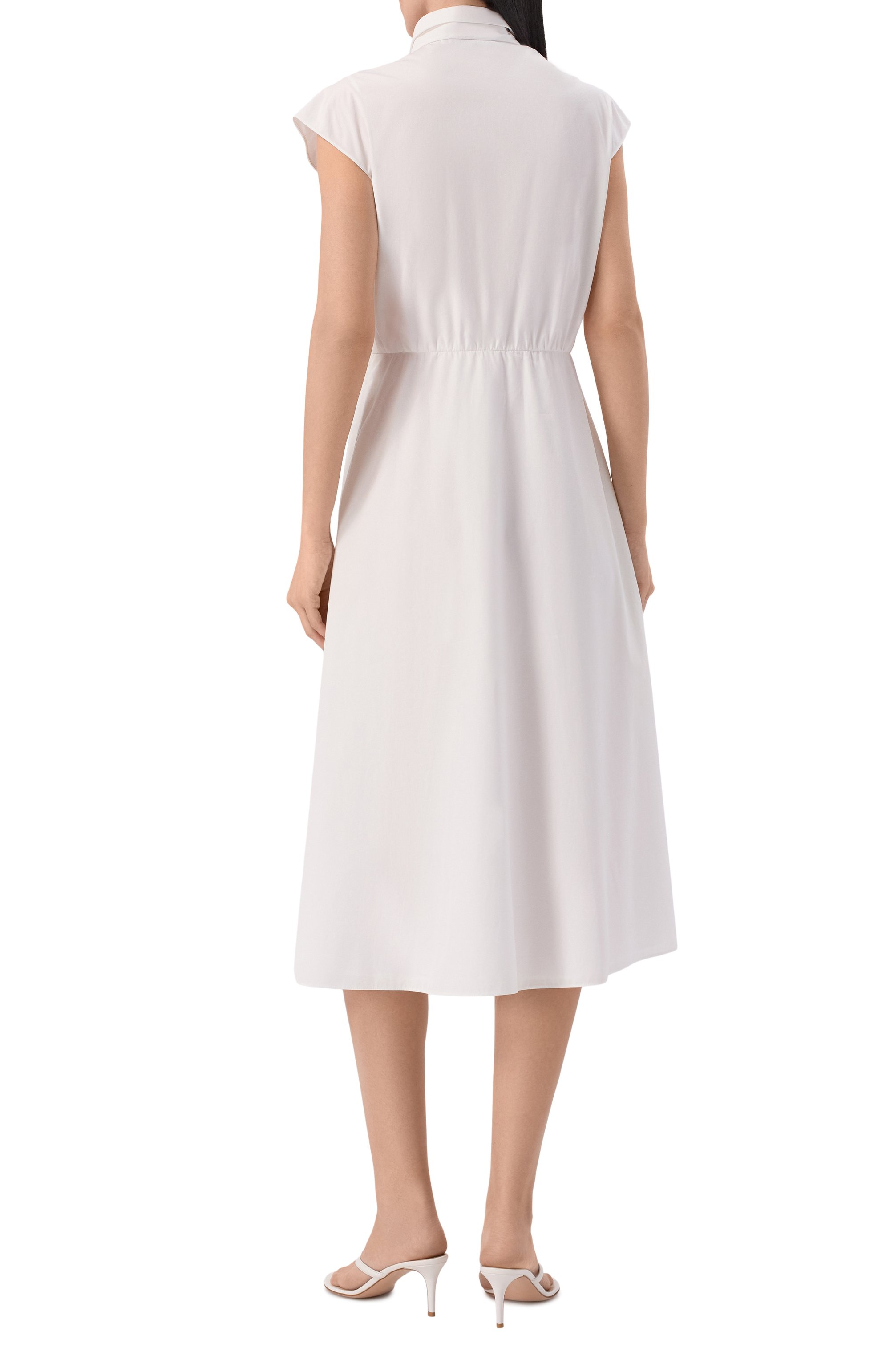 Хлопковое платье VALENTINO белого цвета по цене 414500 руб., арт. 8B3VAJR5/9VN, фото 3 Хлопковое платье VALENTINO, арт. 8B3VAJR5/9VN, фото 3