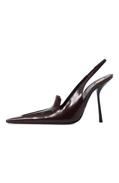 Кожаные туфли voltaire SAINT LAURENT темно-коричневого цвета по цене 354500 руб., арт. A00174/AADAA, фото 4 Кожаные туфли voltaire SAINT LAURENT, арт. A00174/AADAA, фото 4