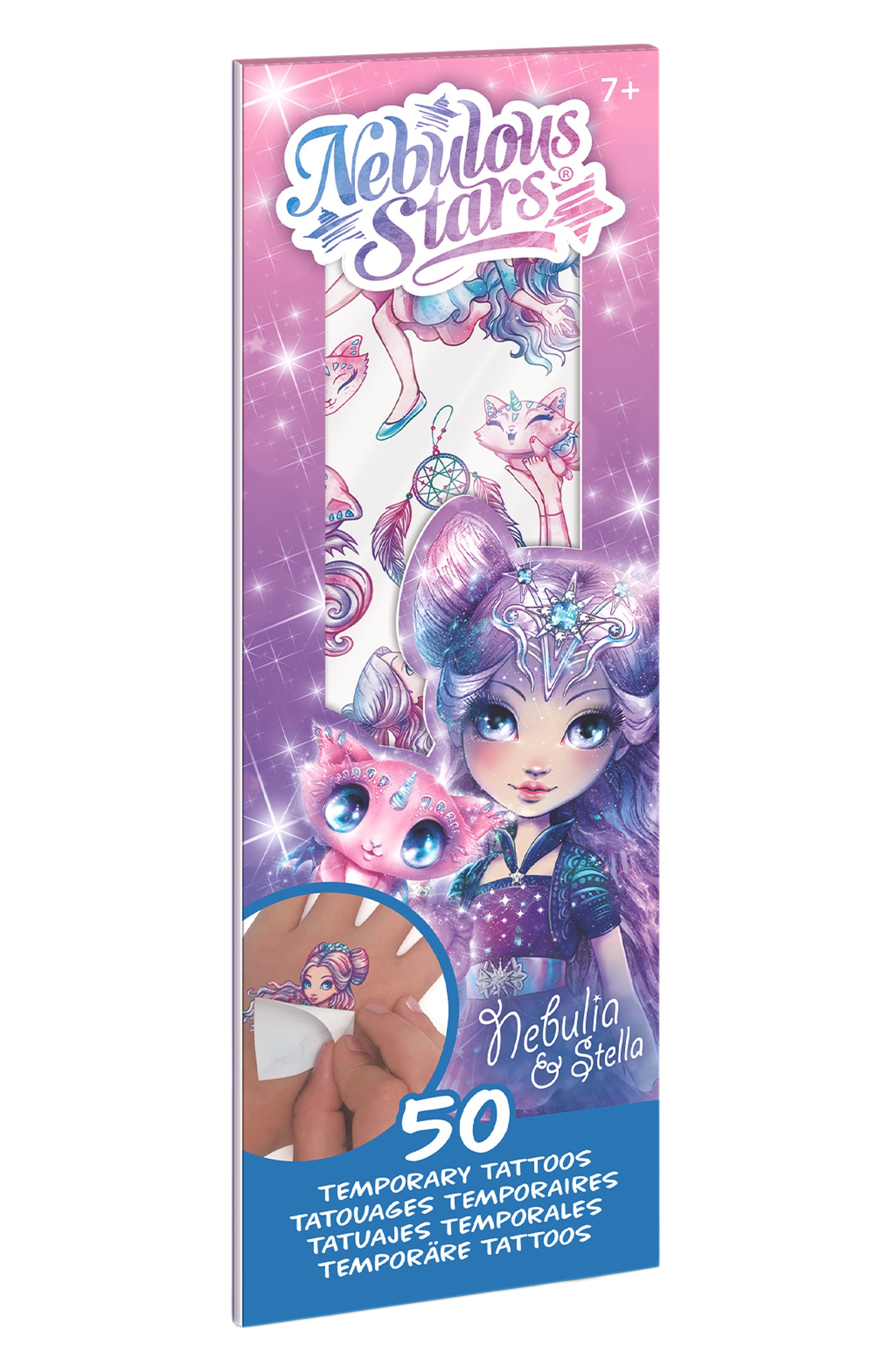 Набор временных татуировок space PAREMO сиреневого цвета по цене 1020 руб., арт. 11458-1_NSDA, фото 1 Набор временных татуировок space PAREMO, арт. 11458-1_NSDA, фото 1