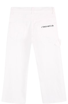 Джинсы свободного кроя с бантом и декором SIMONETTA, арт. 1I6101/ID120/7-10, фото 1
