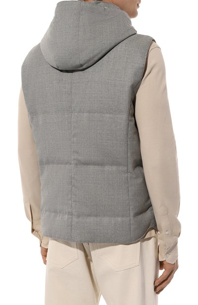 Пуховый жилет BRUNELLO CUCINELLI, арт. MB4071716, фото 4