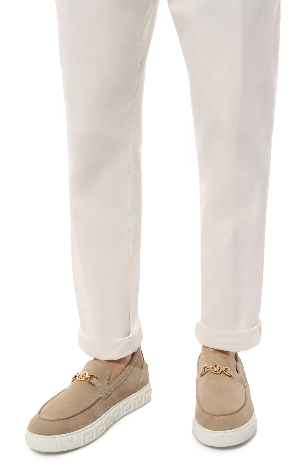 Замшевые лоферы medusa '95 greca VERSACE, арт. 1014798/1A09919, фото 3