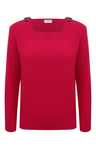 Женская блузка из вискозы SAINT LAURENT, арт. 679264/Y059W