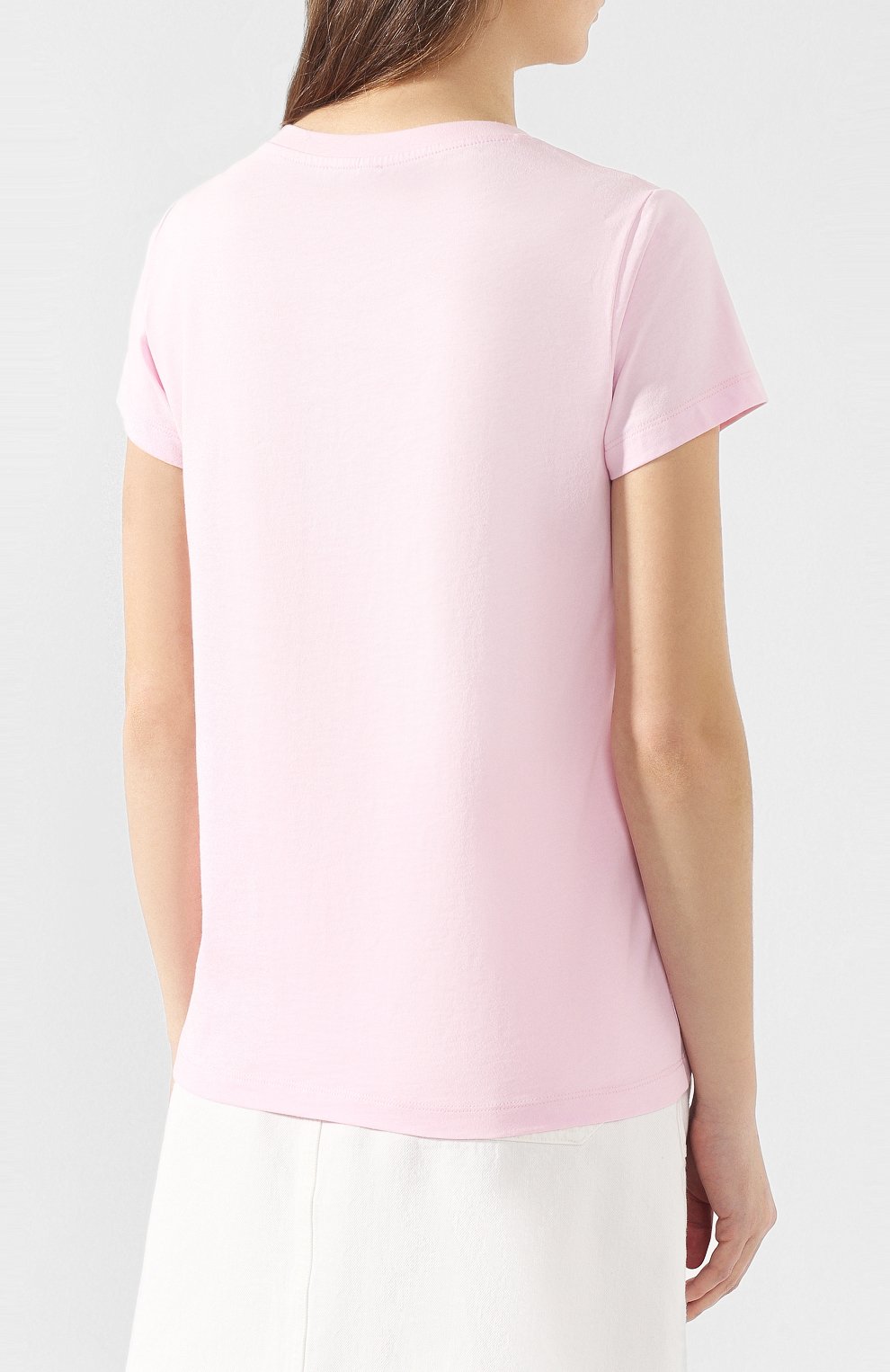 Хлопковая футболка KENZO розового цвета по цене 8700 руб., арт. 2TS790987, фото 4 Хлопковая футболка KENZO, арт. 2TS790987, фото 4