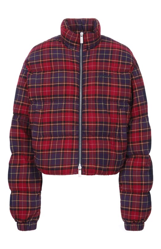 Хлопковый пуховик Off-White 0WEJ007F25FAB001 Бордовый 0WEJ007F25FAB001