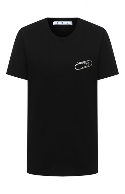 Женская хлопковая футболка OFF-WHITE, арт. 0WAA049E20JER0031001