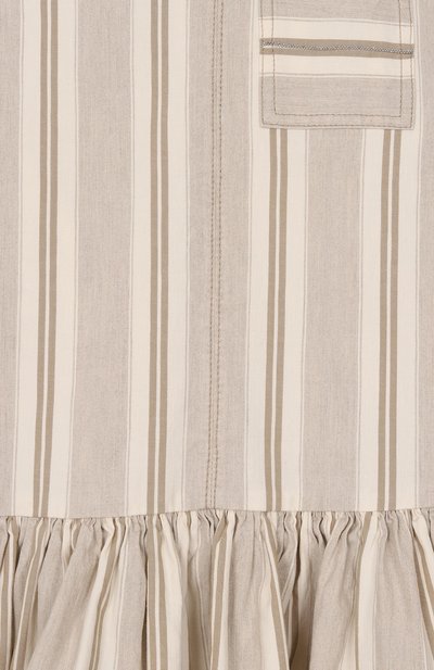 Сарафан из хлопка и льна BRUNELLO CUCINELLI, арт. BL106A330A, фото 3