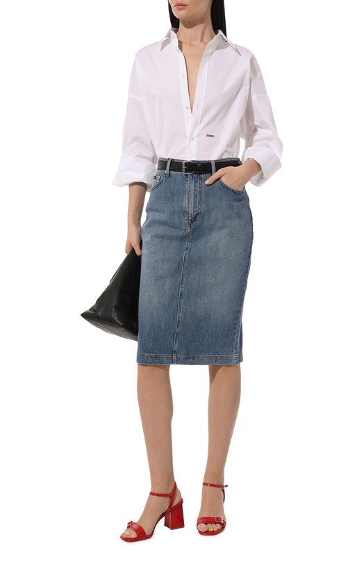 Джинсовая юбка Dolce & Gabbana F4BR8D/G8KV0 Голубой  F4BR8D/G8KV0 Фото 2