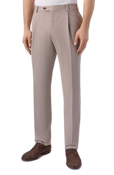 Брюки из хлопка и кашемира CORNELIANI, арт. 275B03/2714103, фото 3