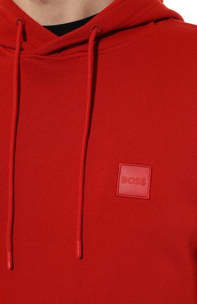 Хлопковое худи BOSS ORANGE, арт. 50468445, фото 5