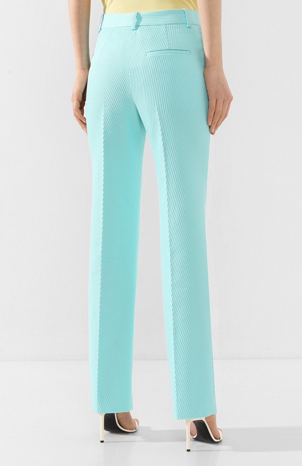 Хлопковые брюки VICTORIA BECKHAM, арт. 1220WTR001203B, фото 4