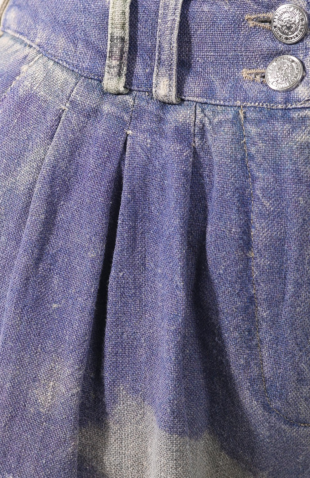 Льняные брюки BALMAIN разноцветного цвета по цене 238500 руб., арт. RF15331/I037, фото 5 Льняные брюки BALMAIN, арт. RF15331/I037, фото 5