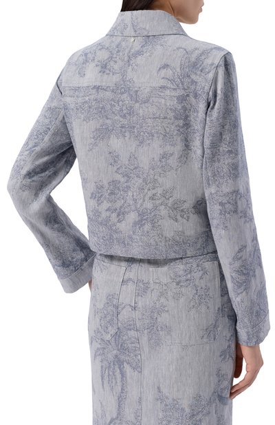 Куртка из хлопка и льна LORENA ANTONIAZZI, арт. P2642CP15B/5163, фото 4