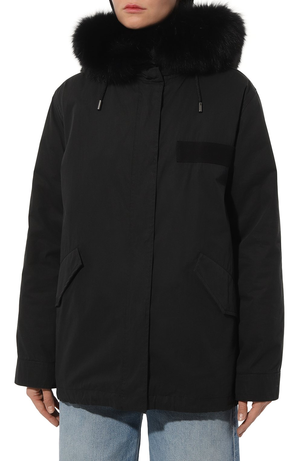 Парка с капюшоном из меха лисицы YVES SALOMON, арт. 20WFV91067F52X, фото 3