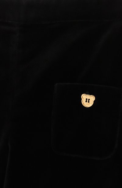 Хлопковые шорты MOSCHINO черного цвета по цене 24000 руб., арт. HDQ01V/LWA07/10-14, фото 3 Хлопковые шорты MOSCHINO, арт. HDQ01V/LWA07/10-14, фото 3