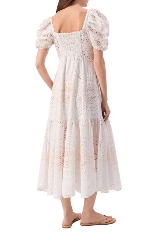 Платье из хлопка и льна Charo Ruiz Ibiza 254614 Белый  254614 Фото 3