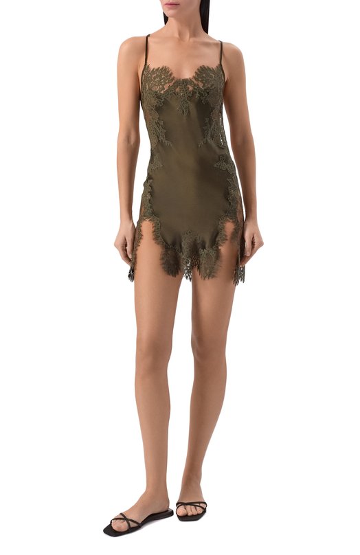 Шелковая сорочка Marjolaine 6BRO0201 Хаки  6BRO0201 Фото 2