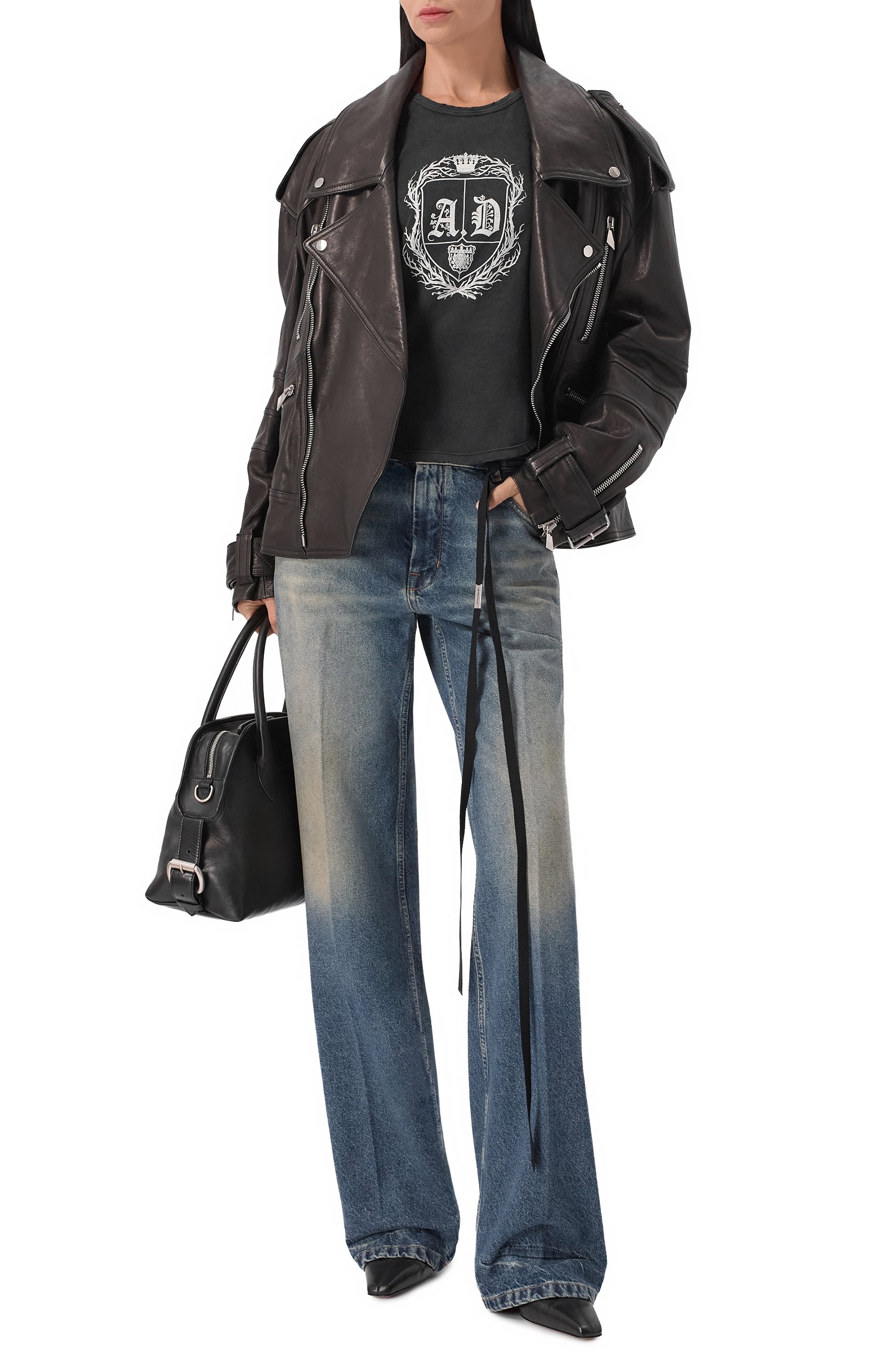 Хлопковая футболка ANN DEMEULEMEESTER, арт. B0014482/FA790, фото 2