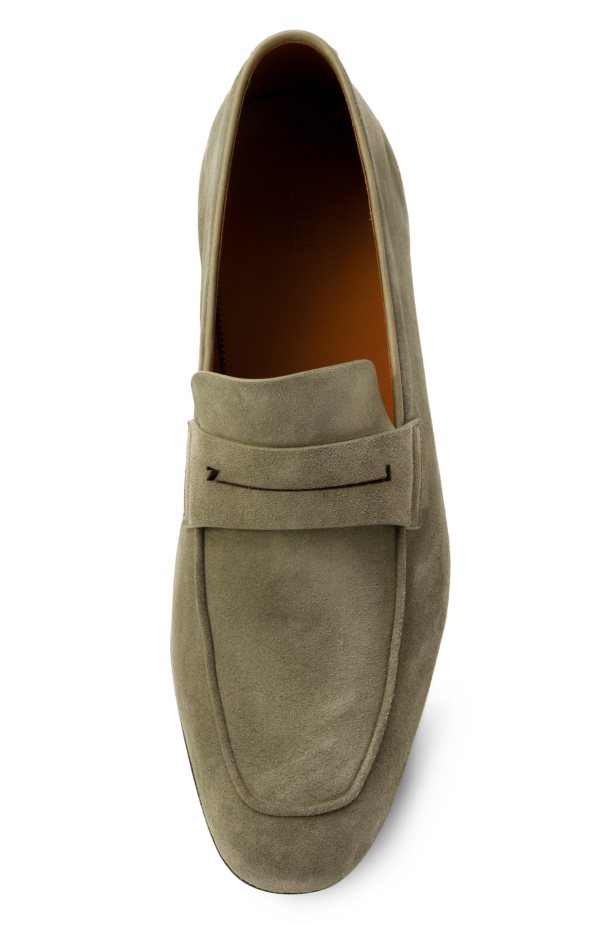 Замшевые пенни-лоферы ZILLI, арт. H0130AM1107VGRE03, фото 6