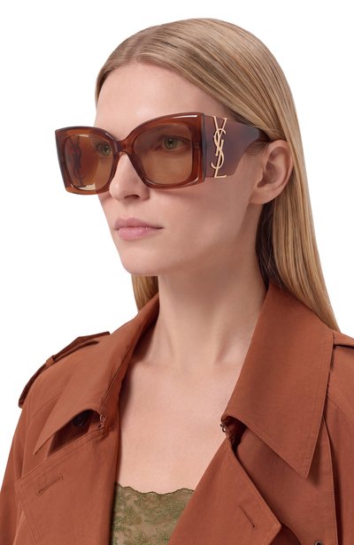 Женские солнцезащитные очки SAINT LAURENT, арт. SL M119 BLAZE CRYSTAL 002