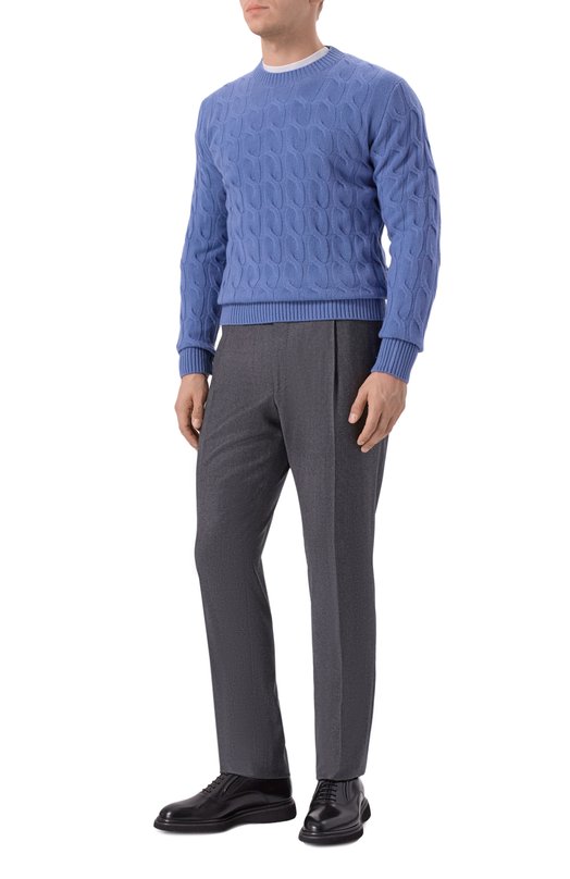 Джемпер из шерсти и кашемира Andrea Campagna M5625-6135V Голубой  M5625-6135V Фото 2