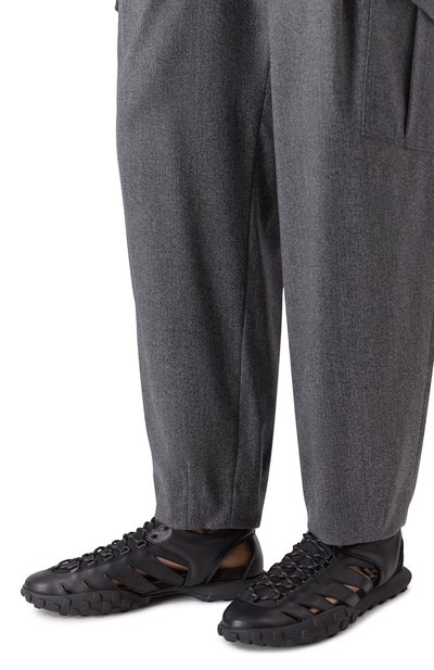 Кожаные кроссовки moon JIL SANDER черного цвета по цене 117500 руб., арт. J33WS0048/P7580, фото 3 Кожаные кроссовки moon JIL SANDER, арт. J33WS0048/P7580, фото 3