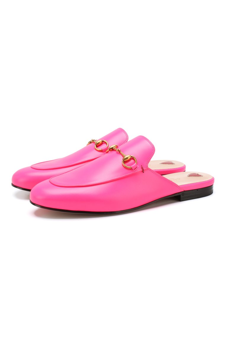 Женские кожаные сабо princetown GUCCI фуксия цвета, арт. 557730/0ZR60 | Фото 1 (Подошва: Плоская; Статус проверки: Проверена категория, Проверено; Каблук высота: Без каблука, Низкий; Материал внутренний: Натуральная кожа; Материал внешний: Натуральная кожа)