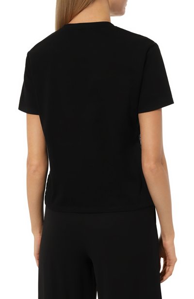 Футболка с отделкой пайетками GIAMBATTISTA VALLI, арт. 24FWPVLE40J2-J1JSN, фото 4