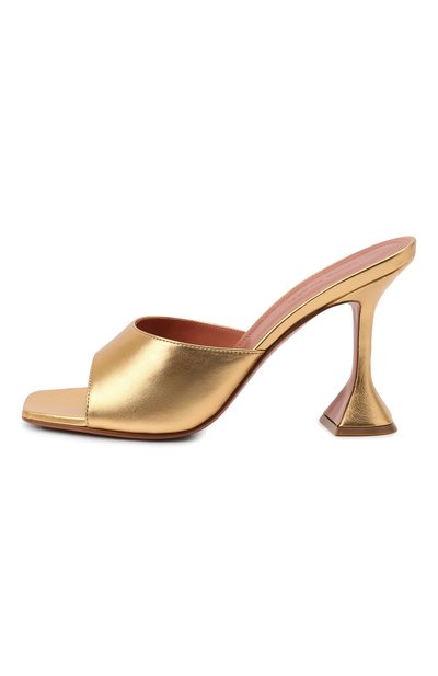 Кожаные мюли lupita AMINA MUADDI, арт. LUPITA SLIPPER/METALLIC NAPPA/G0LD, фото 4