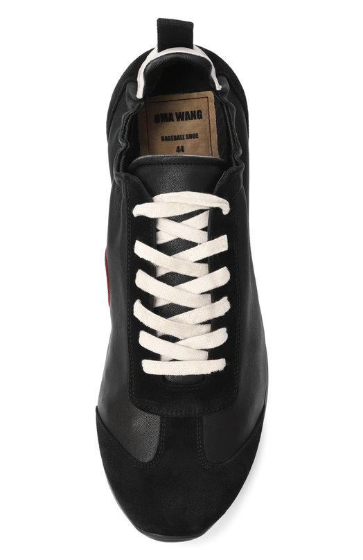 Кожаные кроссовки Uma Wang US9587 Чёрный  US9587 Фото 5