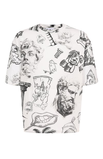 Мужская хлопковая футболка DIEGO VENTURINO, арт. DVTS0A0