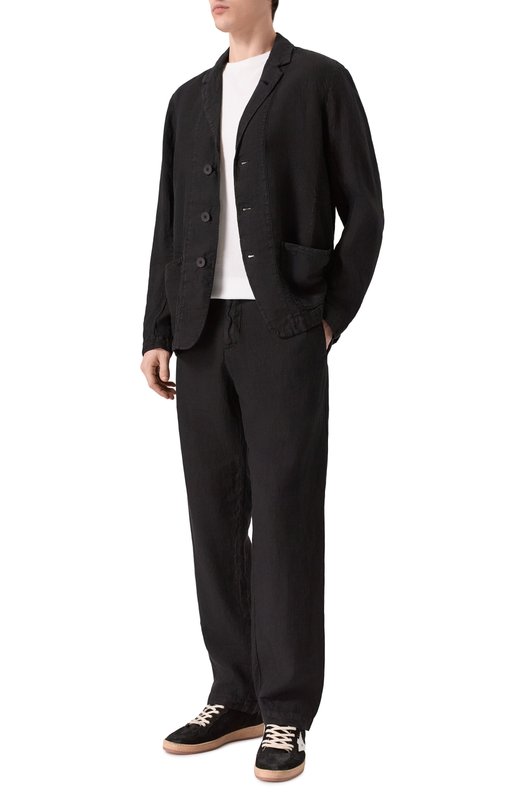 Льняной пиджак Transit CFUTRCD133 Чёрный  CFUTRCD133 Фото 2