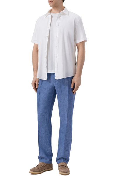 Мужская льняная рубашка BOSS, арт. 50560743