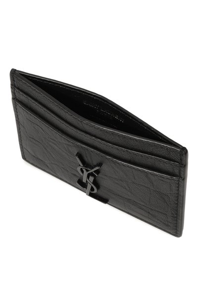 Кожаный футляр для кредитных карт с тиснением SAINT LAURENT, арт. 485631/C9H0U, фото 3