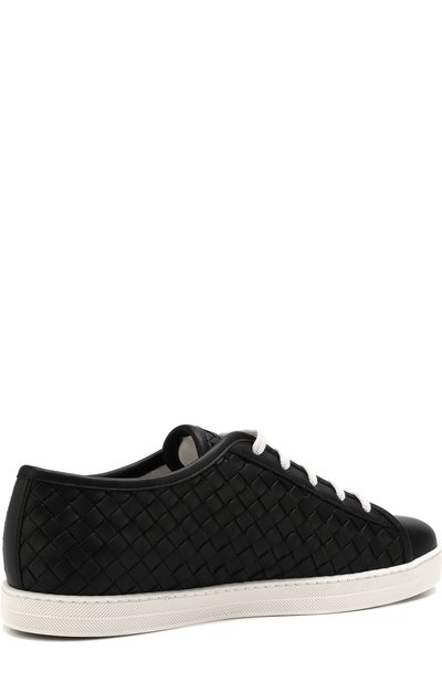 Кожаные кеды с плетением intrecciato BOTTEGA VENETA, арт. 522401/VT041, фото 4