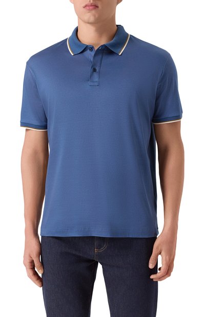 Поло из хлопка и лиоцелла PAUL&SHARK, арт. 15311711, фото 3