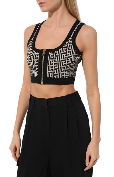 Топ из шерсти и вискозы BALMAIN, арт. YF1AA017KB02, фото 3