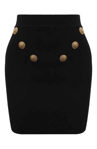 Женская юбка из вискозы BALMAIN, арт. CF1LB004/KF53